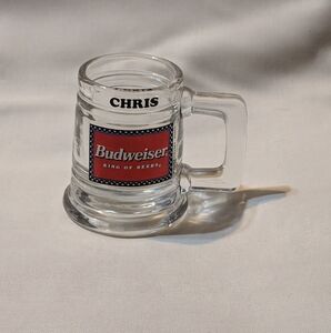 Budweiser Glass Beer Mug Shot Glass